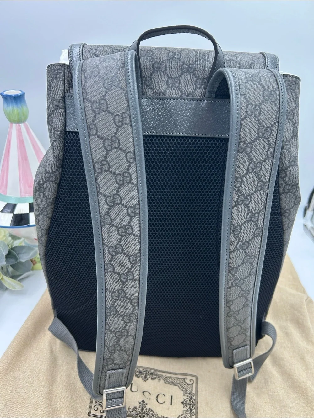 Unisex, Gucci, GG Supreme canvas backpack made in Italy NWT